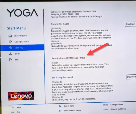 Example for Lenovo laptops